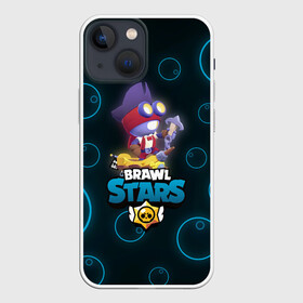 Чехол для iPhone 13 mini с принтом Brawl Stars Captain Carl в городе Новоалтайск,  |  | Тематика изображения на принте: bo | brawl stars | captain carl | carl | crow | dynamike | sandy | spike | бо | бравл старс | динамайк | дэррил | карл | кроу | леон. leon | спайк | сэнди