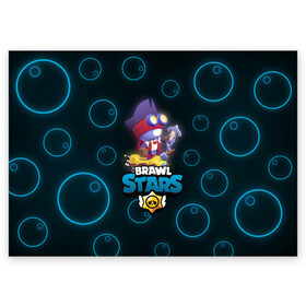 Поздравительная открытка с принтом Brawl Stars Captain Carl в городе Новоалтайск, 100% бумага | плотность бумаги 280 г/м2, матовая, на обратной стороне линовка и место для марки
 | bo | brawl stars | captain carl | carl | crow | dynamike | sandy | spike | бо | бравл старс | динамайк | дэррил | карл | кроу | леон. leon | спайк | сэнди