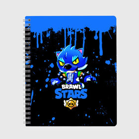 Тетрадь с принтом Brawl Stars Leon в городе Новоалтайск, 100% бумага | 48 листов, плотность листов — 60 г/м2, плотность картонной обложки — 250 г/м2. Листы скреплены сбоку удобной пружинной спиралью. Уголки страниц и обложки скругленные. Цвет линий — светло-серый
 | brawl stars | crow | game | leon | бравл | бравл стар | бравл старс | ворон | ворона | детская | детям | игра | компьютерная игра | кров | леон | персонаж | развлечение