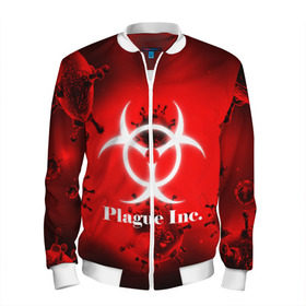 Мужской бомбер 3D с принтом PLAGUE INC. в городе Новоалтайск, 100% полиэстер | застегивается на молнию, по бокам два кармана без застежек, по низу бомбера и на воротнике - эластичная резинка | molecule | plague inc | абстракция | бактерии | вирус | клетки | медицина | микробы | молекулы | наука | нейрон | нейроны | планета | текстура | текстуры | формула