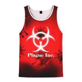 Мужская майка 3D с принтом PLAGUE INC в городе Новоалтайск, 100% полиэстер | круглая горловина, приталенный силуэт, длина до линии бедра. Пройма и горловина окантованы тонкой бейкой | Тематика изображения на принте: molecule | plague inc | абстракция | бактерии | вирус | клетки | медицина | микробы | молекулы | наука | нейрон | нейроны | планета | текстура | текстуры | формула