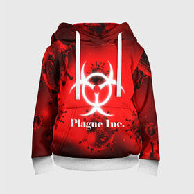 Детская толстовка 3D с принтом PLAGUE INC. в городе Новоалтайск, 100% полиэстер | двухслойный капюшон со шнурком для регулировки, мягкие манжеты на рукавах и по низу толстовки, спереди карман-кенгуру с мягким внутренним слоем | molecule | plague inc | абстракция | бактерии | вирус | клетки | медицина | микробы | молекулы | наука | нейрон | нейроны | планета | текстура | текстуры | формула