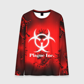 Мужской лонгслив 3D с принтом PLAGUE INC. в городе Новоалтайск, 100% полиэстер | длинные рукава, круглый вырез горловины, полуприлегающий силуэт | Тематика изображения на принте: molecule | plague inc | абстракция | бактерии | вирус | клетки | медицина | микробы | молекулы | наука | нейрон | нейроны | планета | текстура | текстуры | формула