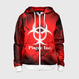 Детская толстовка 3D на молнии с принтом PLAGUE INC. в городе Новоалтайск, 100% полиэстер |  манжеты и пояс оформлены широкой мягкой резинкой, двухслойный капюшон со шнурком для регулировки, спереди карманы и застежка-молния
 | molecule | plague inc | абстракция | бактерии | вирус | клетки | медицина | микробы | молекулы | наука | нейрон | нейроны | планета | текстура | текстуры | формула