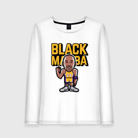 Женский лонгслив хлопок с принтом Kobe - Black Mamba в городе Новоалтайск, 100% хлопок |  | basketball | black | bryant | game | james | kobe | kobebryant | lakers | lebron | los angeles | mamba | nba | rip | slam dunk | баскетбол | баскетболист | брайант | браянт | джеймс | игрок | коби | леброн | лейкерс | лос анджеле