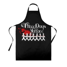 Фартук 3D с принтом Three days grace в городе Новоалтайск, 100% полиэстер | общий размер — 65 х 85 см, ширина нагрудника — 26 см, горловина — 53 см, длина завязок — 54 см, общий обхват в поясе — 173 см. Принт на завязках и на горловине наносится с двух сторон, на основной части фартука — только с внешней стороны | days | grace | three | three days grace | альтернативный метал | альтернативный рок | брэд уолст барри сток | гонтье | мэтт уолст | ню металнил сандерсон | постгранж | хард рок