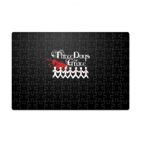 Пазл магнитный 126 элементов с принтом Three days grace в городе Новоалтайск, полимерный материал с магнитным слоем | 126 деталей, размер изделия —  180*270 мм | days | grace | three | three days grace | альтернативный метал | альтернативный рок | брэд уолст барри сток | гонтье | мэтт уолст | ню металнил сандерсон | постгранж | хард рок