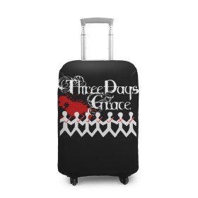 Чехол для чемодана 3D с принтом Three days grace в городе Новоалтайск, 86% полиэфир, 14% спандекс | двустороннее нанесение принта, прорези для ручек и колес | days | grace | three | three days grace | альтернативный метал | альтернативный рок | брэд уолст барри сток | гонтье | мэтт уолст | ню металнил сандерсон | постгранж | хард рок