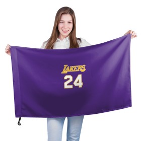 Флаг 3D с принтом Los Angeles Lakers / Kobe Brya в городе Новоалтайск, 100% полиэстер | плотность ткани — 95 г/м2, размер — 67 х 109 см. Принт наносится с одной стороны | basketball | espn | kobe | kobe bryant | kobe bryant death | kobe bryant tribute | lakers | los angeles lakers | nba