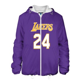 Мужская куртка 3D с принтом Los Angeles Lakers / Kobe Brya в городе Новоалтайск, ткань верха — 100% полиэстер, подклад — флис | прямой крой, подол и капюшон оформлены резинкой с фиксаторами, два кармана без застежек по бокам, один большой потайной карман на груди. Карман на груди застегивается на липучку | basketball | espn | kobe | kobe bryant | kobe bryant death | kobe bryant tribute | lakers | los angeles lakers | nba