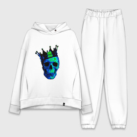 Женский костюм хлопок Oversize с принтом Skeleton King в городе Новоалтайск,  |  | anime | boy | dead inside | depression | dota | emo | girl | goth | ivs | leave me alone | lil peep | rap | грусть | депрессия | мода | молодежь | одежда | одиночество | розы | слезы | стиль