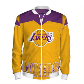 Мужской бомбер 3D с принтом Los Angeles Lakers в городе Новоалтайск, 100% полиэстер | застегивается на молнию, по бокам два кармана без застежек, по низу бомбера и на воротнике - эластичная резинка | angeles | bryant | kobe | lakers | los | баскетбольный | клуб
