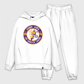 Мужской костюм хлопок OVERSIZE с принтом Lakers   LeBron James в городе Новоалтайск,  |  | Тематика изображения на принте: basketball | black | bryant | game | james | kobe | kobebryant | lakers | lebron | los angeles | mamba | nba | rip | slam dunk | баскетбол | баскетболист | брайант | браянт | джеймс | игрок | коби | леброн | лейкерс | лос анджеле