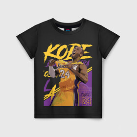 Детская футболка 3D с принтом Kobe Bryant в городе Новоалтайск, 100% гипоаллергенный полиэфир | прямой крой, круглый вырез горловины, длина до линии бедер, чуть спущенное плечо, ткань немного тянется | 08 | 24 | 8 | angeles | basketball | bryant | gigi | goat | kobe | lakers | legend | los | mamba | rip | sport | баскетбол | брайант | коби | легенда | мамба | роспись | спорт
