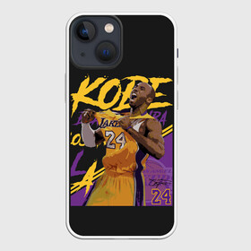 Чехол для iPhone 13 mini с принтом Kobe Bryant в городе Новоалтайск,  |  | Тематика изображения на принте: 08 | 24 | 8 | angeles | basketball | bryant | gigi | goat | kobe | lakers | legend | los | mamba | rip | sport | баскетбол | брайант | коби | легенда | мамба | роспись | спорт