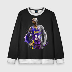 Детский свитшот 3D с принтом Kobe Bryant в городе Новоалтайск, 100% полиэстер | свободная посадка, прямой крой, мягкая тканевая резинка на рукавах и понизу свитшота | Тематика изображения на принте: 08 | 24 | 8 | angeles | basketball | bryant | gigi | goat | kobe | lakers | legend | los | mamba | rip | sport | баскетбол | брайант | коби | легенда | мамба | роспись | спорт