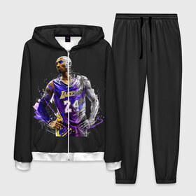 Мужской костюм 3D с принтом Kobe Bryant в городе Новоалтайск, 100% полиэстер | Манжеты и пояс оформлены тканевой резинкой, двухслойный капюшон со шнурком для регулировки, карманы спереди | 08 | 24 | 8 | angeles | basketball | bryant | gigi | goat | kobe | lakers | legend | los | mamba | rip | sport | баскетбол | брайант | коби | легенда | мамба | роспись | спорт