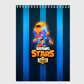 Скетчбук с принтом Brawl Stars GT Max в городе Новоалтайск, 100% бумага
 | 48 листов, плотность листов — 100 г/м2, плотность картонной обложки — 250 г/м2. Листы скреплены сверху удобной пружинной спиралью | Тематика изображения на принте: bea | bo | brawl stars | crow | dynamike | gt max | gt макс | max | sandy | spike | беа | бо | бравл старс | динамайк | дэррил | кроу | леон. leon | макс | спайк | сэнди