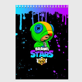 Скетчбук с принтом BRAWL STARS LEON в городе Новоалтайск, 100% бумага
 | 48 листов, плотность листов — 100 г/м2, плотность картонной обложки — 250 г/м2. Листы скреплены сверху удобной пружинной спиралью | brawl stars | bull | colt | crow | leon | leon shark | shark | stars | акула | берли | ворон | динамайк | кольт | леон | леон акула | нита | спайк | шелли | эль примо