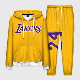 Мужской костюм 3D с принтом Kobe Bryant в городе Новоалтайск, 100% полиэстер | Манжеты и пояс оформлены тканевой резинкой, двухслойный капюшон со шнурком для регулировки, карманы спереди | 24 | kobe | kobe bean bryant | lakers | los angeles | американский баскетболист | баскетбол | баскетболист | коби | коби бин брайант | лейкерс | лос анджелес | нью йорк