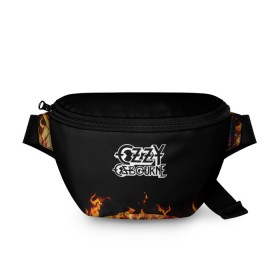 Поясная сумка 3D с принтом Ozzy Osbourne в городе Новоалтайск, 100% полиэстер | плотная ткань, ремень с регулируемой длиной, внутри несколько карманов для мелочей, основное отделение и карман с обратной стороны сумки застегиваются на молнию | music | ozzy | ozzy osbourne | rock | музыка | оззи | оззи осборн | ози | осборн | рок