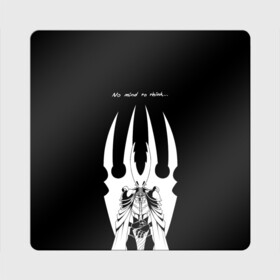 Магнит виниловый Квадрат с принтом HOLLOW KNIGHT | ХОЛЛОУ НАЙТ в городе Новоалтайск, полимерный материал с магнитным слоем | размер 9*9 см, закругленные углы | Тематика изображения на принте: grimm | hallounest | heart of nightmare | hollow knight | hornet | knight | quirrell | silksong | гримм | квиррел | рыцарь | халлоунест | холлоу найт | хорнет