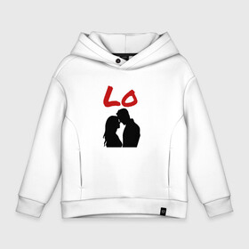 Детское худи Oversize хлопок с принтом LOVE (1 часть) в городе Новоалтайск, френч-терри — 70% хлопок, 30% полиэстер. Мягкий теплый начес внутри —100% хлопок | боковые карманы, эластичные манжеты и нижняя кромка, капюшон на магнитной кнопке | 14 февраля | 8 марта | девушка | день всех влюбленных | день святого валентина | для двоих | любимая | любовь | парень | парная | подарок