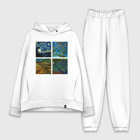 Женский костюм хлопок Oversize с принтом Ван Гог картины в городе Новоалтайск,  |  | van gogh | арт | ван гог | галерея | живопись | звездная ночь | знаменитая | искусство | картины | пейзаж | рисование | футболка с ван гогом | художник
