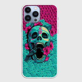 Чехол для iPhone 13 Pro Max с принтом Неоновый череп в городе Новоалтайск,  |  | Тематика изображения на принте: 3d | flowers | music | neon | prints | rock | skull | картинки | майки | мем | мода | музыка | неон | прикол | принты | рок | стиль | тренд | футболки | цветы | череп | яркие | яркость