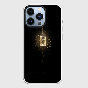 Чехол для iPhone 13 Pro с принтом Банка со светлячками в городе Новоалтайск,  |  | Тематика изображения на принте: банка | гирлянда | свет | светлячок | цепочка