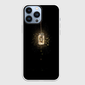 Чехол для iPhone 13 Pro Max с принтом Банка со светлячками в городе Новоалтайск,  |  | Тематика изображения на принте: банка | гирлянда | свет | светлячок | цепочка
