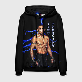 Мужская толстовка 3D с принтом TONY FERGUSON в городе Новоалтайск, 100% полиэстер | двухслойный капюшон со шнурком для регулировки, мягкие манжеты на рукавах и по низу толстовки, спереди карман-кенгуру с мягким внутренним слоем. | el cucuy | mma | tony ferguson