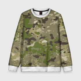 Детский свитшот 3D с принтом CAMOUFLAGE в городе Новоалтайск, 100% полиэстер | свободная посадка, прямой крой, мягкая тканевая резинка на рукавах и понизу свитшота | 23 февраля | amel flags | camouflage | dazzle paint | province | provinces | день защитника отечества | камуфляж | маскировка | сокрытие