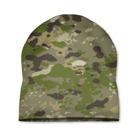 Шапка 3D с принтом CAMOUFLAGE в городе Новоалтайск, 100% полиэстер | универсальный размер, печать по всей поверхности изделия | 23 февраля | amel flags | camouflage | dazzle paint | province | provinces | день защитника отечества | камуфляж | маскировка | сокрытие