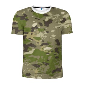 Мужская футболка 3D спортивная с принтом CAMOUFLAGE в городе Новоалтайск, 100% полиэстер с улучшенными характеристиками | приталенный силуэт, круглая горловина, широкие плечи, сужается к линии бедра | 23 февраля | amel flags | camouflage | dazzle paint | province | provinces | день защитника отечества | камуфляж | маскировка | сокрытие