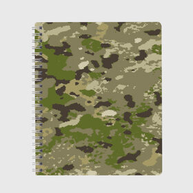 Тетрадь с принтом CAMOUFLAGE в городе Новоалтайск, 100% бумага | 48 листов, плотность листов — 60 г/м2, плотность картонной обложки — 250 г/м2. Листы скреплены сбоку удобной пружинной спиралью. Уголки страниц и обложки скругленные. Цвет линий — светло-серый
 | 23 февраля | amel flags | camouflage | dazzle paint | province | provinces | день защитника отечества | камуфляж | маскировка | сокрытие