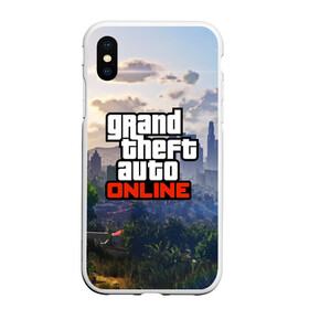 Чехол для iPhone XS Max матовый с принтом GTA ONLINE в городе Новоалтайск, Силикон | Область печати: задняя сторона чехла, без боковых панелей | grand theft auto 2 | grand theft auto 3 | grand theft auto v | grand theft auto: san andreas | grand theft auto: vice city | gta 1 | gta 2 | gta 3 | gta 4 | gta 5 | gta online | gta v | город | игры