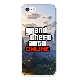 Чехол для iPhone 5/5S матовый с принтом GTA ONLINE в городе Новоалтайск, Силикон | Область печати: задняя сторона чехла, без боковых панелей | grand theft auto 2 | grand theft auto 3 | grand theft auto v | grand theft auto: san andreas | grand theft auto: vice city | gta 1 | gta 2 | gta 3 | gta 4 | gta 5 | gta online | gta v | город | игры