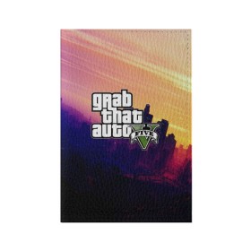Обложка для паспорта матовая кожа с принтом GTA 5 в городе Новоалтайск, натуральная матовая кожа | размер 19,3 х 13,7 см; прозрачные пластиковые крепления | grand theft auto 2 | grand theft auto 3 | grand theft auto v | grand theft auto: san andreas | grand theft auto: vice city | gta 1 | gta 2 | gta 3 | gta 4 | gta 5 | gta online | gta v | город | игры