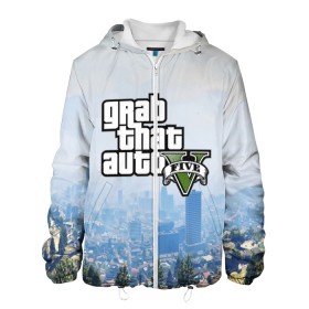 Мужская куртка 3D с принтом GTA 5 в городе Новоалтайск, ткань верха — 100% полиэстер, подклад — флис | прямой крой, подол и капюшон оформлены резинкой с фиксаторами, два кармана без застежек по бокам, один большой потайной карман на груди. Карман на груди застегивается на липучку | grand theft auto 2 | grand theft auto 3 | grand theft auto v | grand theft auto: san andreas | grand theft auto: vice city | gta 1 | gta 2 | gta 3 | gta 4 | gta 5 | gta online | gta v | город | игры