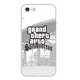 Чехол для iPhone 5/5S матовый с принтом GTA SanAndreas в городе Новоалтайск, Силикон | Область печати: задняя сторона чехла, без боковых панелей | grand theft auto 2 | grand theft auto 3 | grand theft auto v | grand theft auto: san andreas | grand theft auto: vice city | gta 1 | gta 2 | gta 3 | gta 4 | gta 5 | gta online | gta v | город | игры