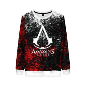 Женский свитшот 3D с принтом ASSASSIN`S CREED в городе Новоалтайск, 100% полиэстер с мягким внутренним слоем | круглый вырез горловины, мягкая резинка на манжетах и поясе, свободная посадка по фигуре | black flag | brotherhood | chronicles | creed | game | origins | revelations | rogue | syndicate | unity | альтаир | ассасин | игры | кинжал | пираты