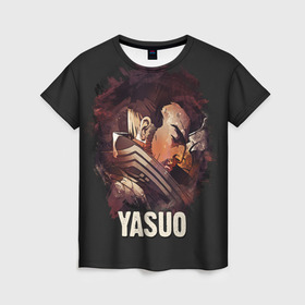 Женская футболка 3D с принтом Yasuo в городе Новоалтайск, 100% полиэфир ( синтетическое хлопкоподобное полотно) | прямой крой, круглый вырез горловины, длина до линии бедер | jinx | kda | league | lol | moba | pentakill | riot | rise | rus | skins | варвик | варус | воин | легенд | лига | лол | маг | стрелок | танк | чемпион