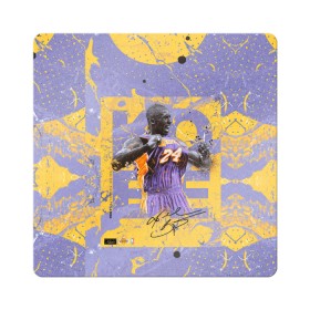 Магнит виниловый Квадрат с принтом Kobe Bryant в городе Новоалтайск, полимерный материал с магнитным слоем | размер 9*9 см, закругленные углы | angeles | bryant | kobe | lakers | los | nba | баскетбольный | клуб