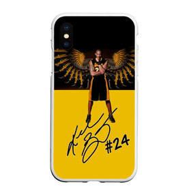 Чехол для iPhone XS Max матовый с принтом Kobe Bryant в городе Новоалтайск, Силикон | Область печати: задняя сторона чехла, без боковых панелей | angeles | bryant | kobe | lakers | los | nba | баскетбольный | клуб