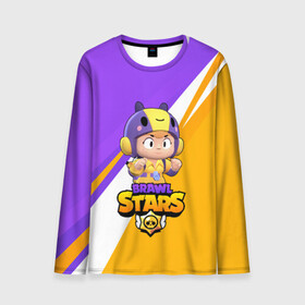Мужской лонгслив 3D с принтом BRAWL STARS BEA в городе Новоалтайск, 100% полиэстер | длинные рукава, круглый вырез горловины, полуприлегающий силуэт | bea | brawl stars | bull | colt | crow | leon | leon shark | shark | stars | акула | берли | биа | ворон | динамайк | кольт | леон | леон акула | нита | спайк | шелли | эль примо