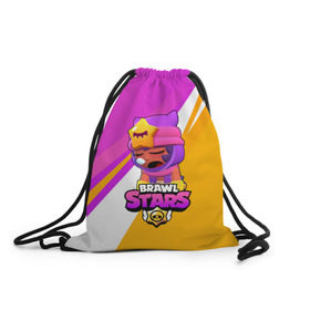 Рюкзак-мешок 3D с принтом Brawl stars Sandy в городе Новоалтайск, 100% полиэстер | плотность ткани — 200 г/м2, размер — 35 х 45 см; лямки — толстые шнурки, застежка на шнуровке, без карманов и подкладки | brawl stars | brawl stars sandy | legendary brawler | leon | leon shark | sandy | shark | stars | акула | бравл стар сэнди | леон акула | сенди | сэнди