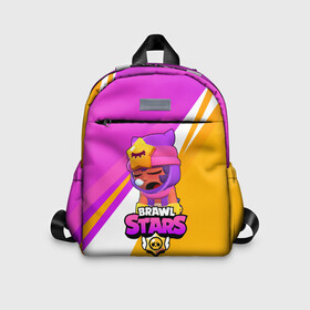 Детский рюкзак 3D с принтом Brawl stars Sandy в городе Новоалтайск, 100% полиэстер | лямки с регулируемой длиной, сверху петелька, чтобы рюкзак можно было повесить на вешалку. Основное отделение закрывается на молнию, как и внешний карман. Внутри дополнительный карман. По бокам два дополнительных кармашка | Тематика изображения на принте: brawl stars | brawl stars sandy | legendary brawler | leon | leon shark | sandy | shark | stars | акула | бравл стар сэнди | леон акула | сенди | сэнди