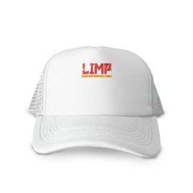 Кепка тракер с сеткой с принтом LIMP BIZKIT в городе Новоалтайск, трикотажное полотно; задняя часть — сетка | длинный козырек, универсальный размер, пластиковая застежка | dj lethal | limp bizkit | rock | джон отто | лимп бизкит | майк смит | музыка | роб уотерс | рок | сэм риверс | терри бальзамо | уэс борланд | фред дёрст