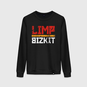 Женский свитшот хлопок с принтом LIMP BIZKIT в городе Новоалтайск, 100% хлопок | прямой крой, круглый вырез, на манжетах и по низу широкая трикотажная резинка  | dj lethal | limp bizkit | rock | джон отто | лимп бизкит | майк смит | музыка | роб уотерс | рок | сэм риверс | терри бальзамо | уэс борланд | фред дёрст